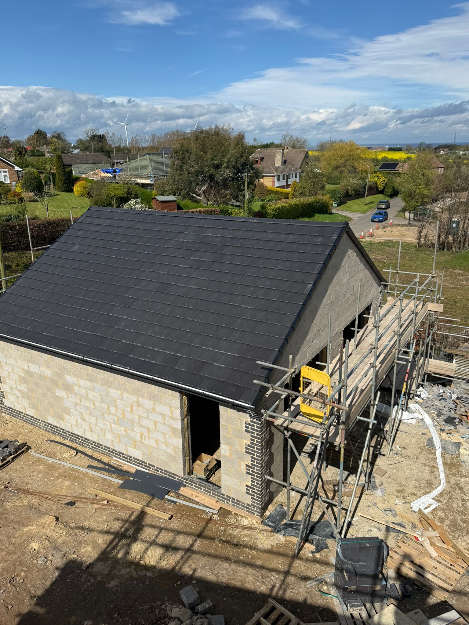 Quad Velux roof window installation