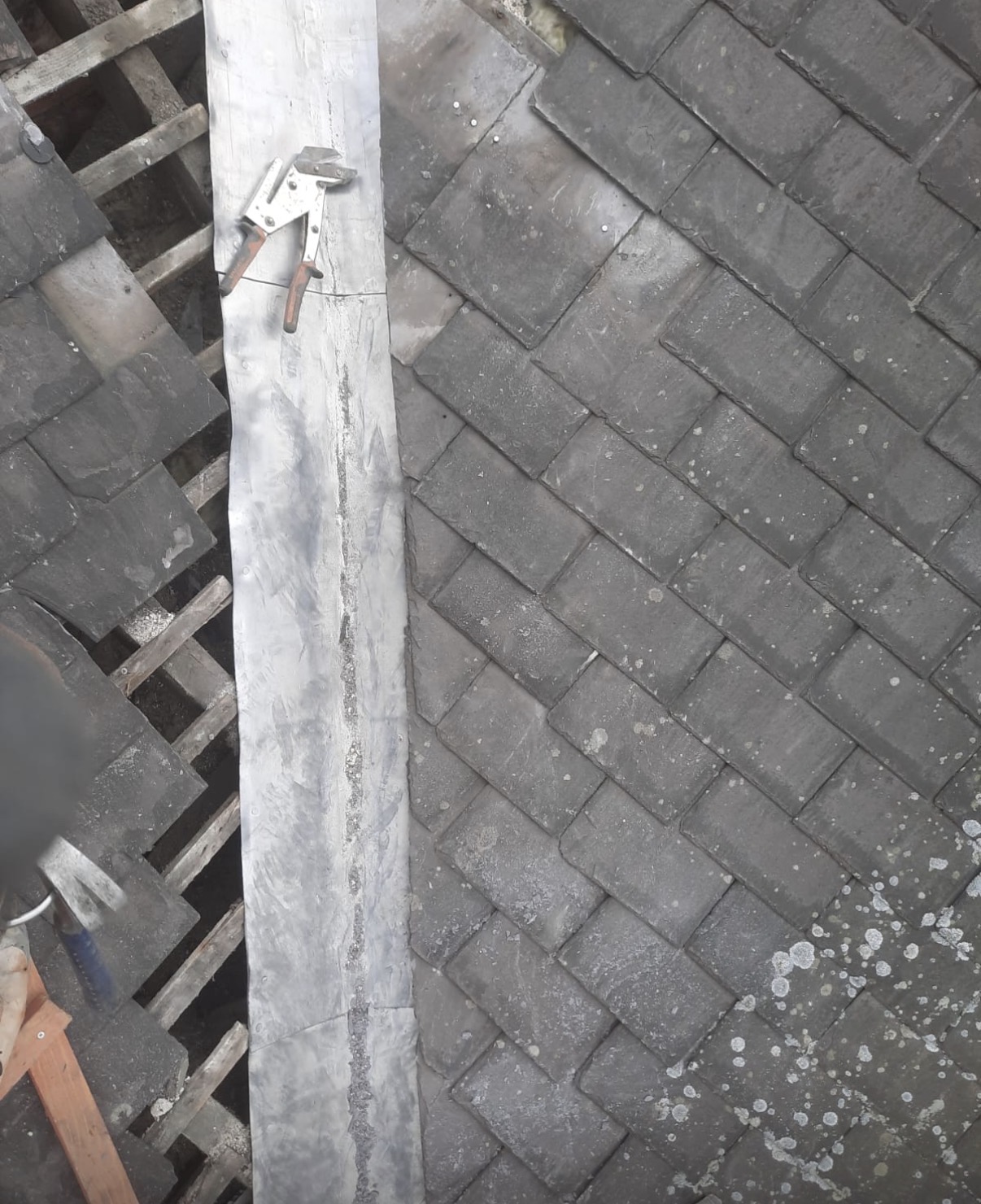 Completed roof repair in Teesside